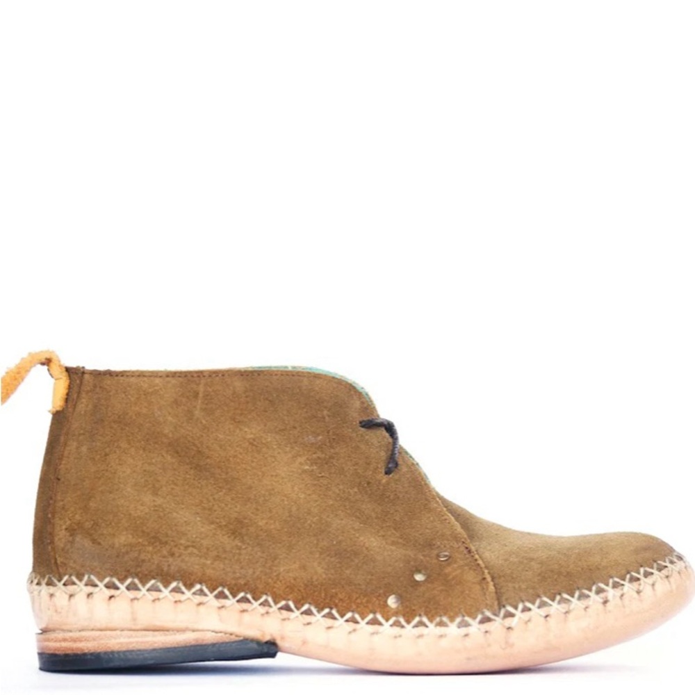 PSKaufman handmade, all leather, totally unique moccasin style booties.